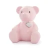 NOA KIDS LYSERØD SPAREBØSSE BAMSE MED GRAVERINGSPLADE - 92015276194
