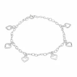 NORDAHL JEWELLERY ARMBÅND SØLV MED HJERTER - 80250390900