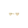 NORDAHL JEWELLERY BREEZE HJERTE ØRERINGE SØLV FORGYLDT - 30600095900
