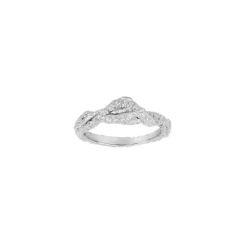 NORDAHL JEWELLERY HAPPY52 RING SØLV MED HAMRET OVERFLADE -102900809