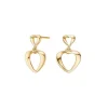 NORDAHL JEWELLERY HJERTE ØRERINGE FORGYLDT SØLV - 30260475900
