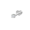 NORDAHL JEWELLERY LABRET PIERCING SØLV MED ZIRKONIA - 30140050900