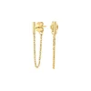 NORDAHL JEWELLERY LOVEI52 ØRERINGE SØLV FORGYLDT - 325 749-3