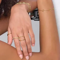 NORDAHL JEWELLERY NICE RING SØLV FORGYLDT - 102532559