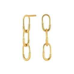 NORDAHL JEWELLERY ØRERINGE SØLV FORGYLDT PIN - 325 711-3