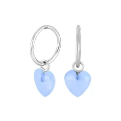 NORDAHL JEWELLERY ØRERINGE SØLV HJERTE - 30290400900