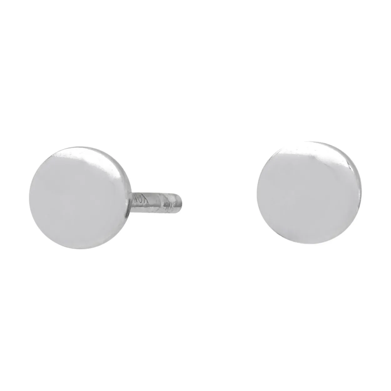 NORDAHL JEWELLERY ØRERINGE STIK SØLV RUND PLADE 4 MM - 325 500