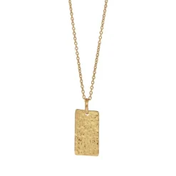 NORDAHL JEWELLERY SØLV FORGYLDT HALSKÆDE 10 X 17 MM - 825 766-3
