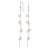 NORDAHL JEWELLERY SØLV ØREBØJLER SWEETS MED ROSA QUARTS - 353 001