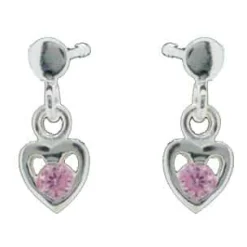 NORDAHL JEWELLERY SØLV ØRESTIK MED HJERTE - 325 009CZ9