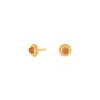 NORDAHL JOY52 ØRERINGE SØLV FORGYLDT PEACH MOONSTONE - 30290525900