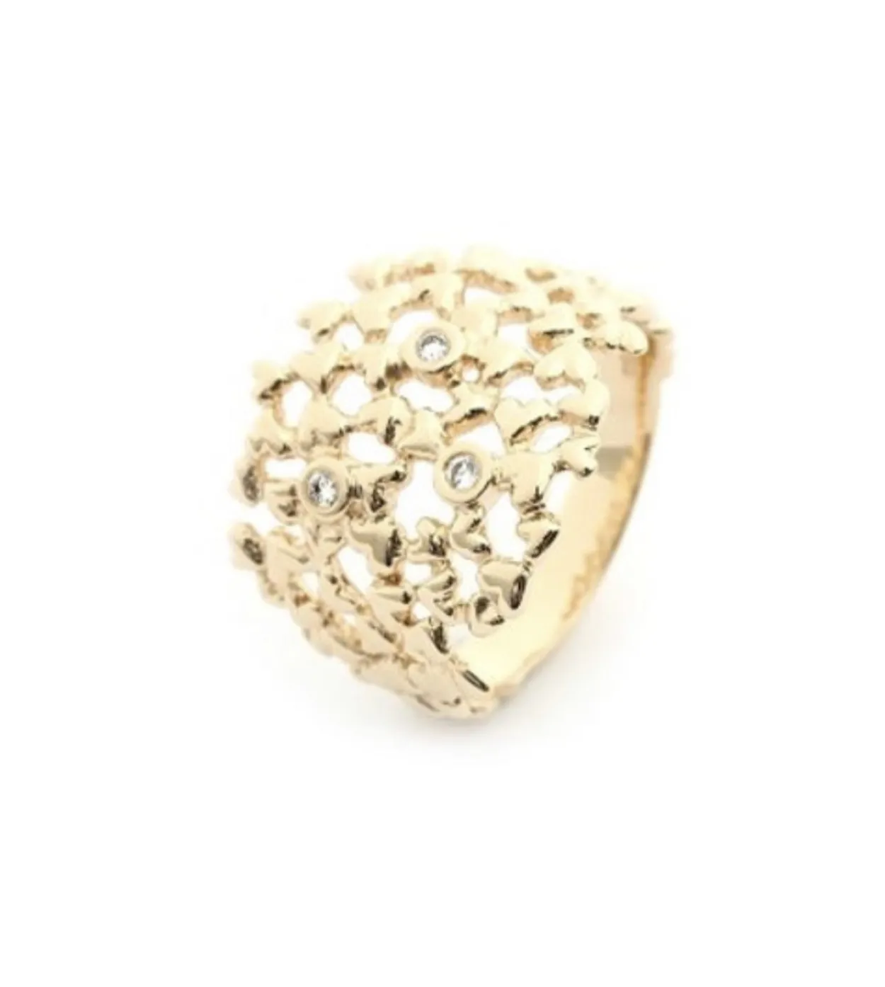 PER BORUP HEART RING 14 KARAT GULD MED BRILLANTER - 937RX