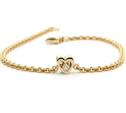 PER BORUP OPEN YOU HEART ARMBÅND MED BRILLANT - 942A
