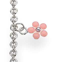 SCROUPLES ARMBÅND SØLV MED BLOMST EMALJE - 671532
