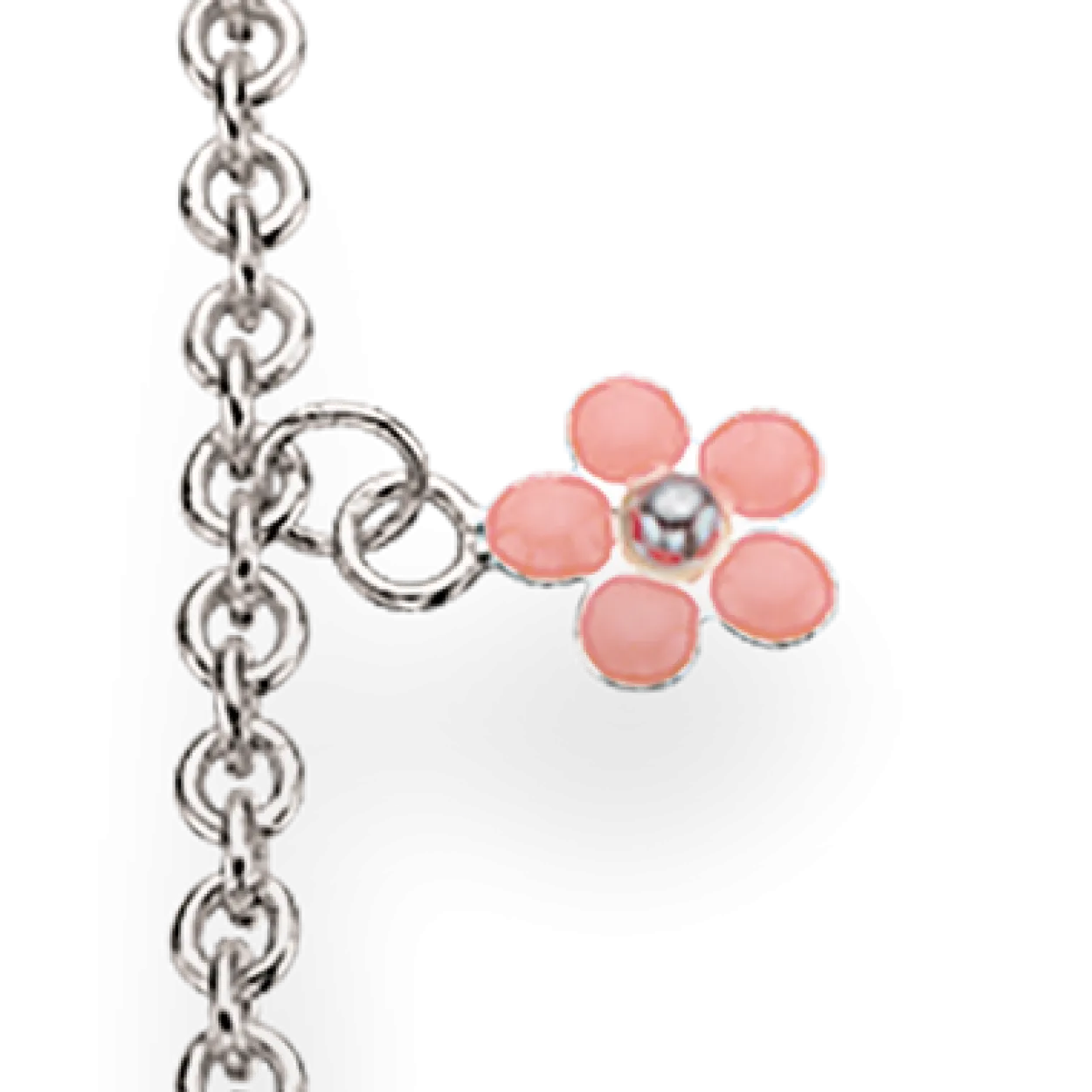 SCROUPLES ARMBÅND SØLV MED BLOMST EMALJE - 671532