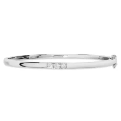 SCROUPLES ARMRING I SØLV MED 3 ZIRKONIA STEN - 695542