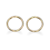 SCROUPLES CIRKEL ØRERINGE 8 KARAT GULD - 119133