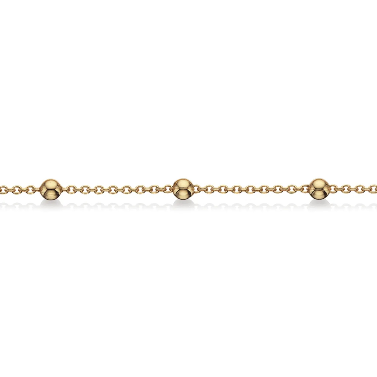 SCROUPLES COLLIER ANKER MED KUGLER FORGYLDT SØLV - 32142,45FG