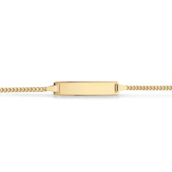 SCROUPLES 8 KARAT BØRNE ARMBÅND MED PLADE I 15 CM - 5513,15