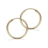 SCROUPLES 14 KARAT GULD ØRERINGE CREOL 1,4 X 20 MM - 10145