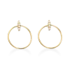 SCROUPLES 8 KARAT GULD ØRESTIK CIRKEL MED ZIRKONIA - 118533