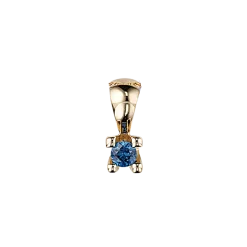SCROUPLES 14 KARAT GULD VEDHÆNG MED SAFIR - 204115