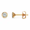 SCROUPLES ØREPYNT 8 KARAT GULD MED 4 MM ZIRKONIA - 112053