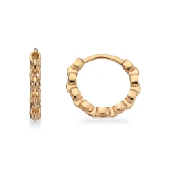 SCROUPLES ØRERINGE CREOL 8 KARAT GULD LINK 12 MM - 122323