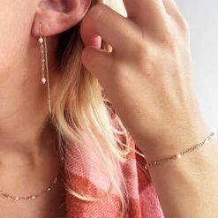 SCROUPLES ØRERINGE 9 KARAT GULD MED PERLER - 123833