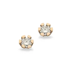 SCROUPLES ØRERINGE VIDA 0,10 CARAT 8 KARAT GULD - 1813,10