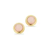 SCROUPLES ØRERING 8 KARAT GULD MED ROSA CALCEDON - 124193