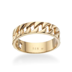 SCROUPLES RING SØLV FORGYLDT PANSER - 726222