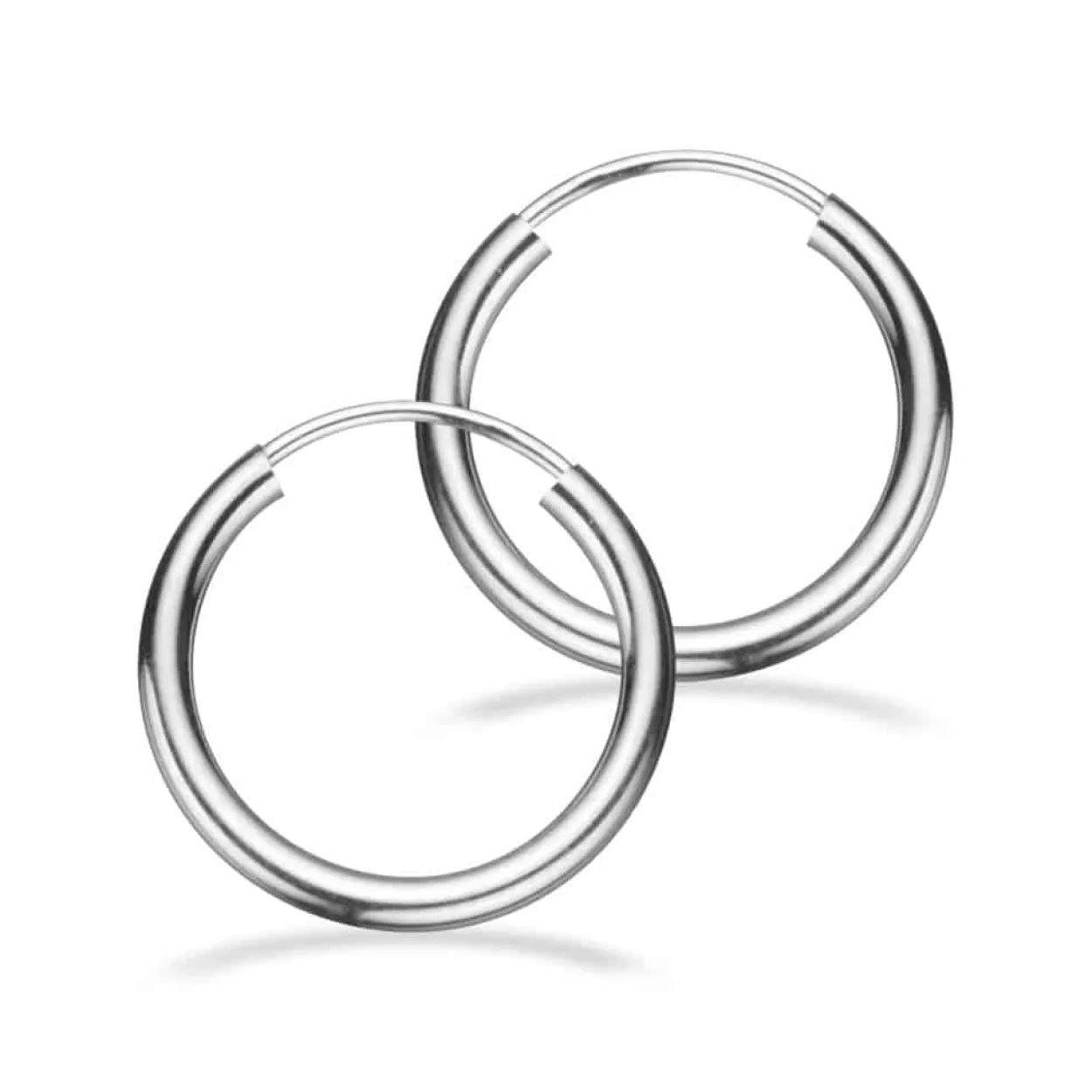 SCROUPLES SØLV CREOLER 2X15 MM - 190112