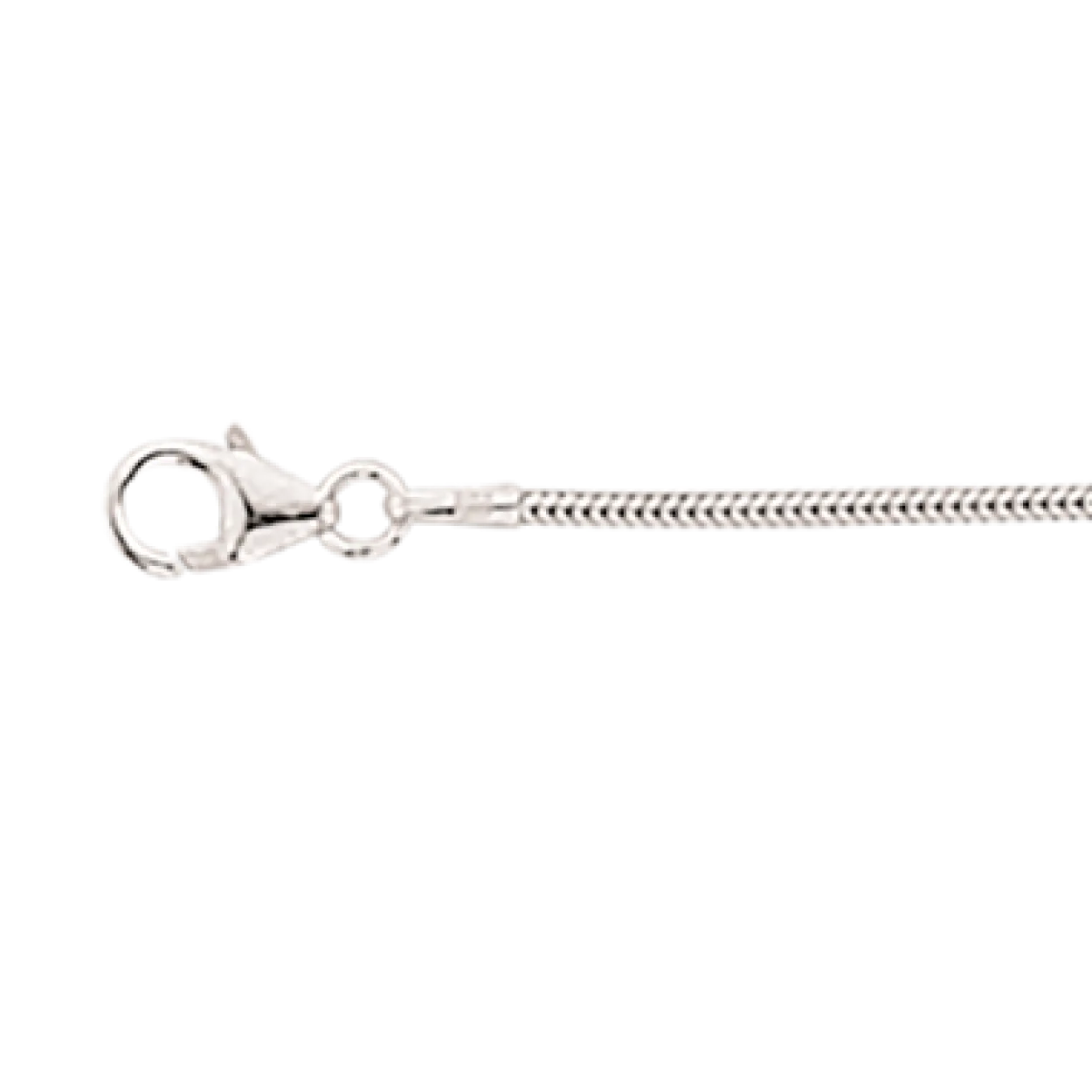 SCROUPLES SØLV HALSKÆDE SLANGE TRÅD 0,9 MM LÆNGDE 42 CM - 44092,42