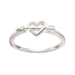 SCROUPLES SØLV PIGERING AMOR HJERTE - 726302