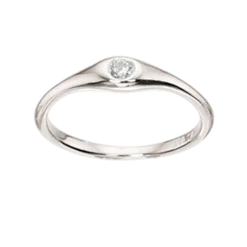 SCROUPLES SØLV PIGE RING MED SYNTETISK ZIRKON - 726892