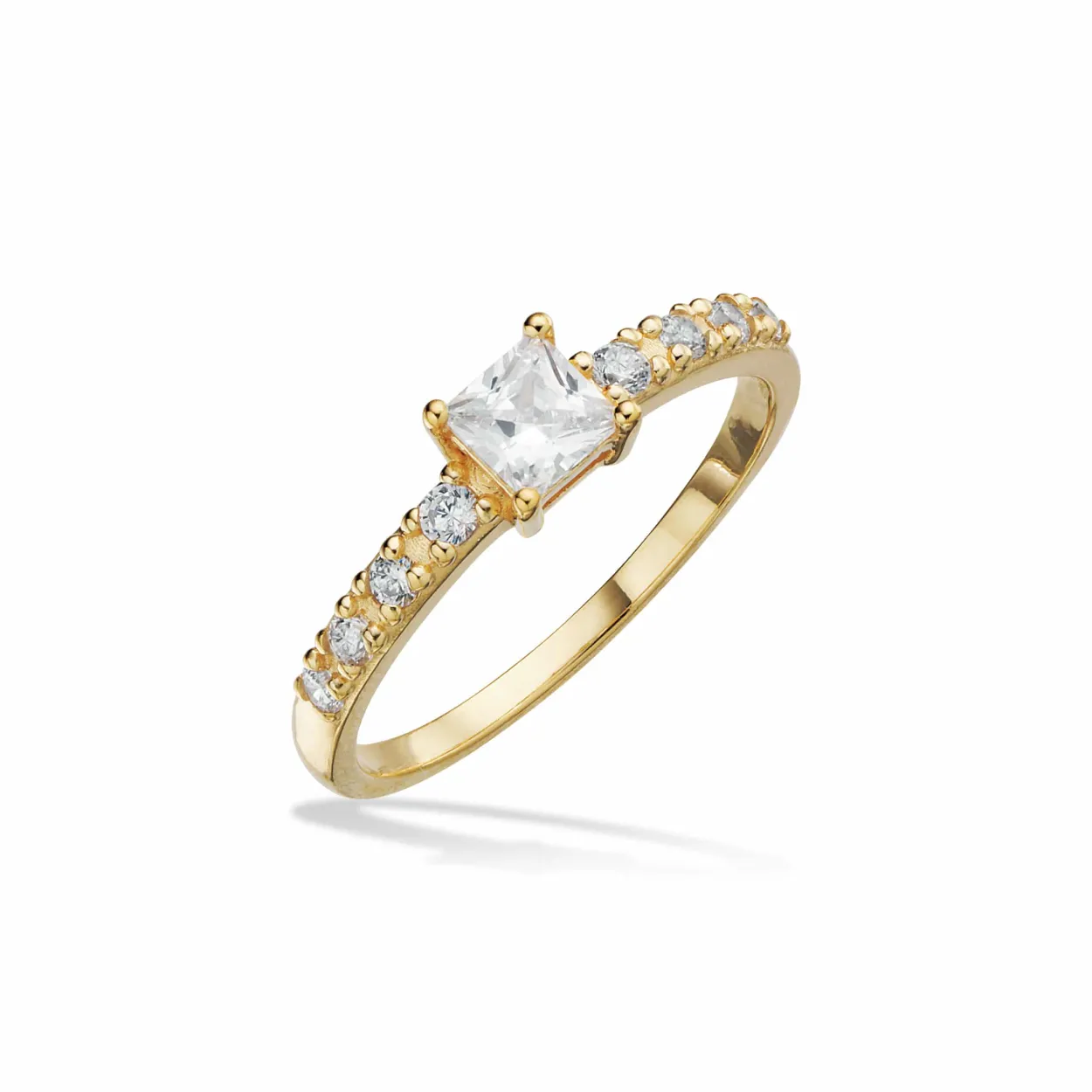 SCROUPLES SOHO RING FORGYLDT SØLV MED STENE- 728522