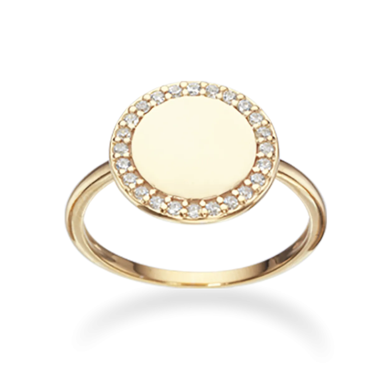 SCROUPLES SOHO RING SØLV FORGYLDT MED ZIRCONIA - 726572