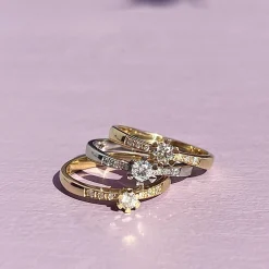 SCROUPLES VIDA DARLING 8 KARAT GULDRING MED BRILLIANT - 7823,14