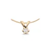 SCROUPLES VIDA VEDHÆNG 8KT GULD MED 0,10CT DIAMANT - 2813,10