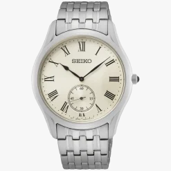 SEIKO CLASSIC UR HERRE STÅL MED ROMERTAL - SRK047P1