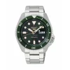 SEIKO 5 HERRE SPORT AUTOMATIK GRØN SKIVE STÅL LÆNKE - SRPD63K1