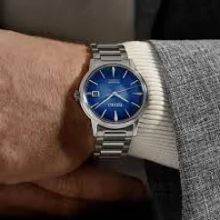 SEIKO PRESAGE AUTOMATIK BLÅ SKIVE MED LÆNKE - SRPJ13J1