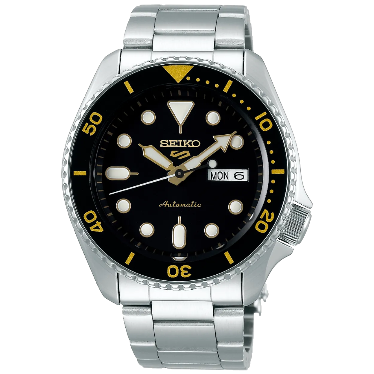 SEIKO 5 UR HERRE STÅL LÆNKE MED AUTOMATIK - SRPD57K1