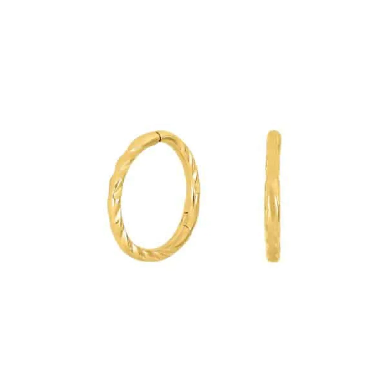 SIERSBØL CREOLER FACET SØLV FORGYLDT 12 MM - 30125065900