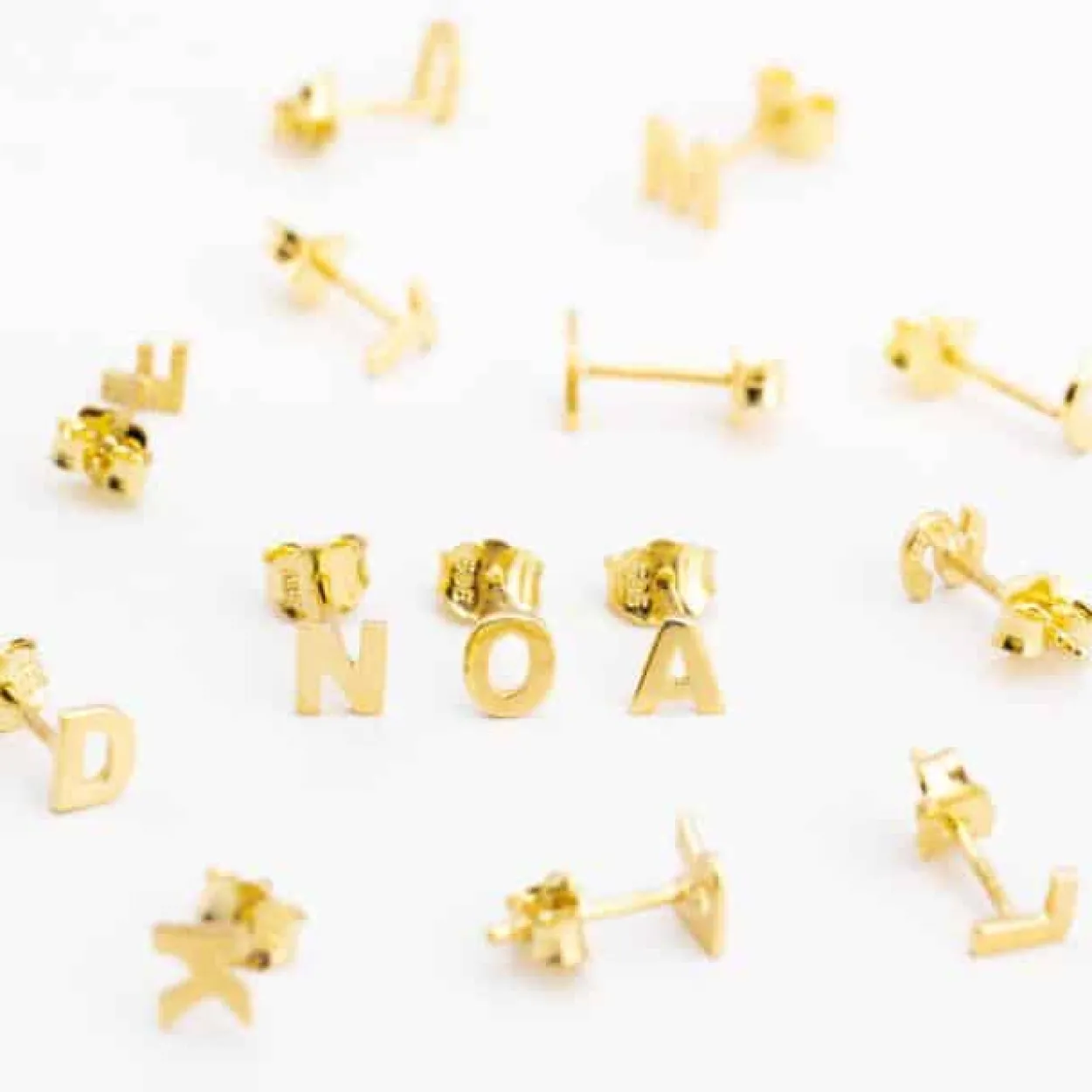 SIERSBØL ØRERING 14 KARAT GULD 1 STK BOGSTAV B - 3083187050B