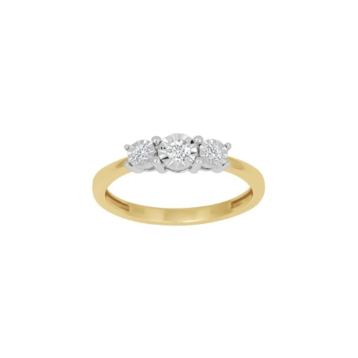 SIERSBØL RING 14 KARAT GULD MED BRILLANTER 0,16 CARAT - 10050060500