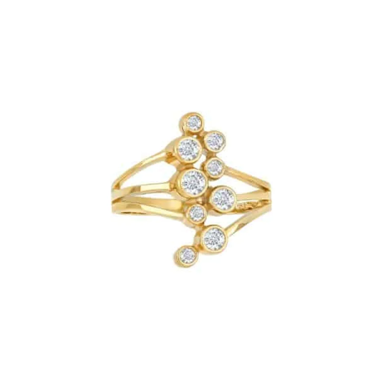 SIERSBØL RING 8 KARAT GULD MED CZ - 10420050300