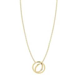 SIERSBØL VEDHÆNG 14 KARAT GULD CIRKEL 0,02 CARAT W/PI - 218 047BR5