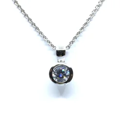 SØLV HALSKÆDE DIAMETER 7 MM MED SYNTETISK ZIRKONIA